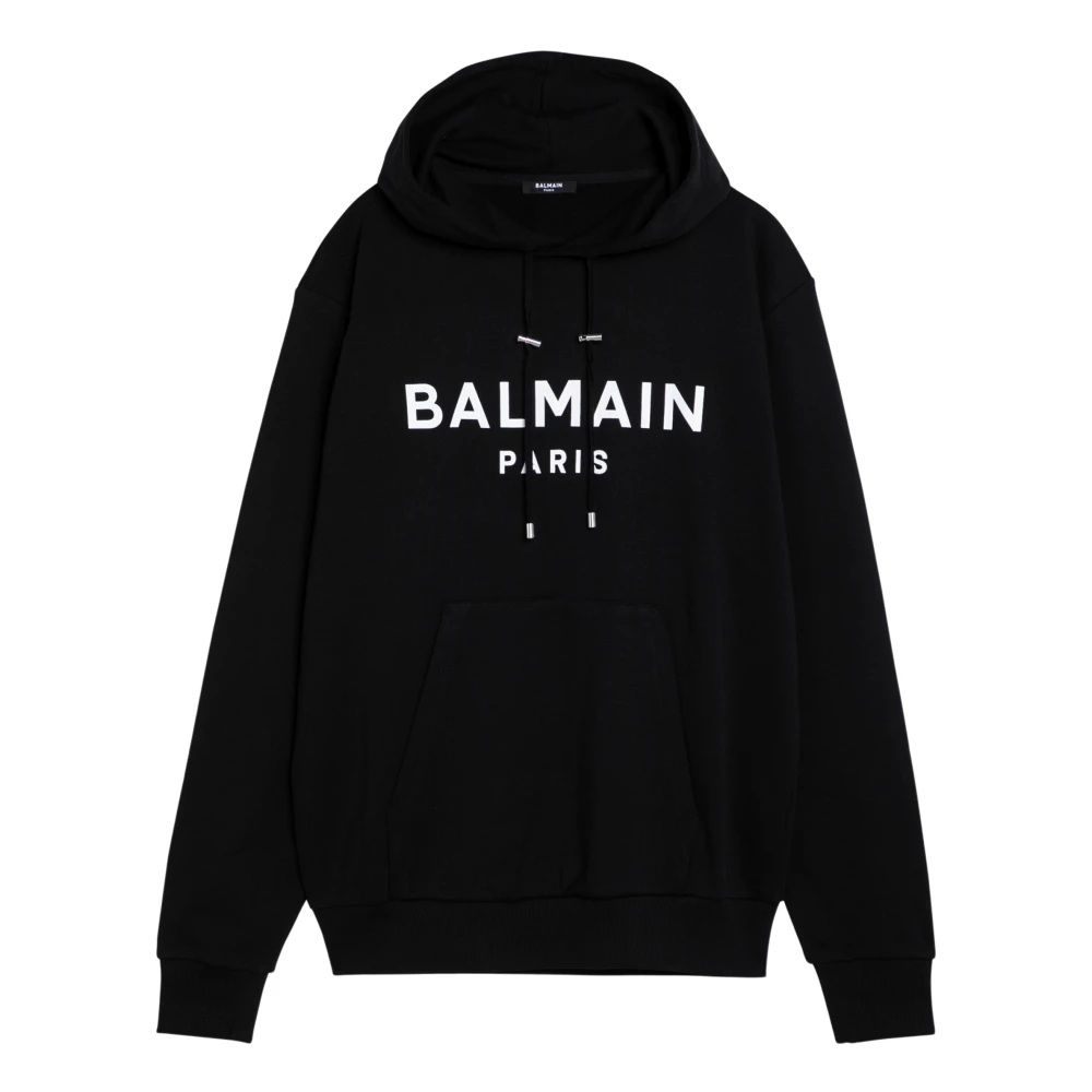 Balmain Hoodie Black Heren