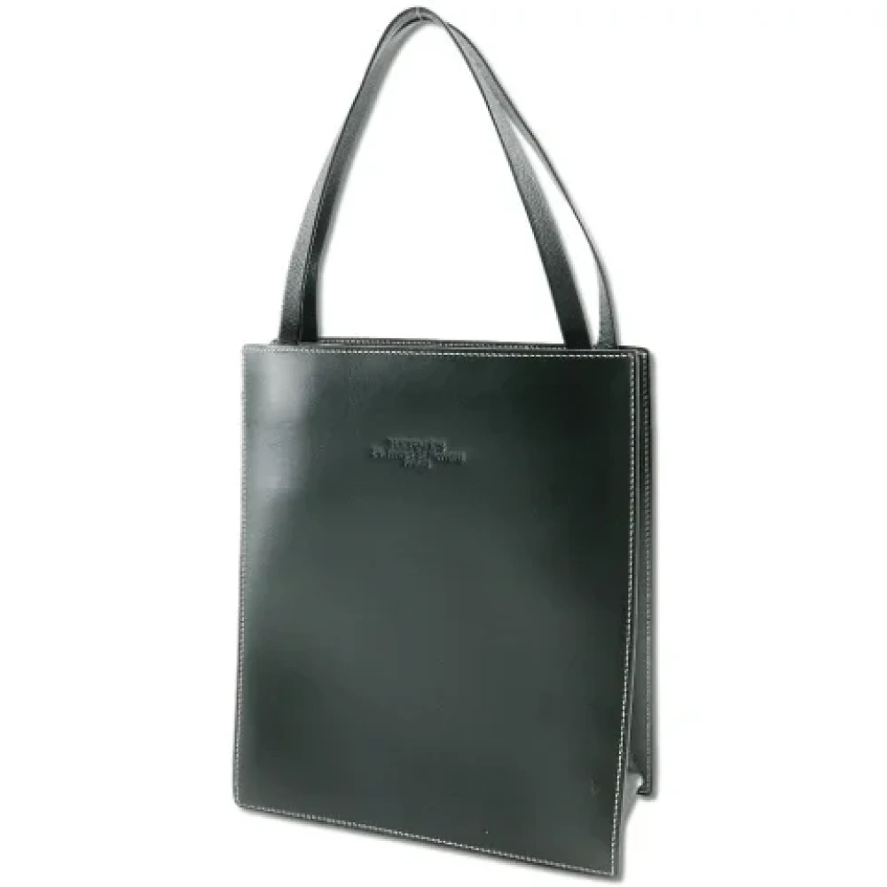 Hermès Vintage Pre-owned Leather handbags Green Dames