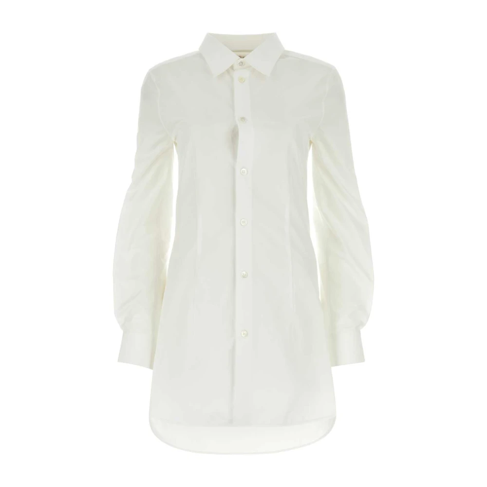 Marni Witte Poplin Overhemd White Dames