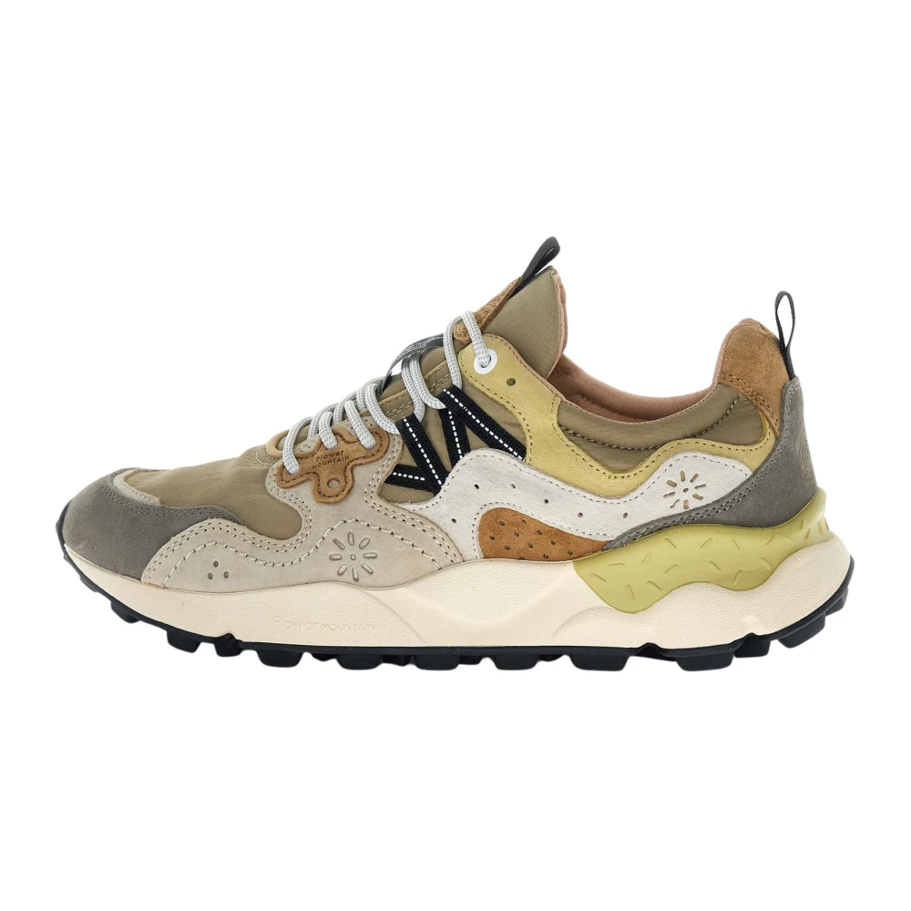 Flower Mountain Sneakers Yamano 3 Suede-Nylon Mud/Taupe/Milk - Image 5