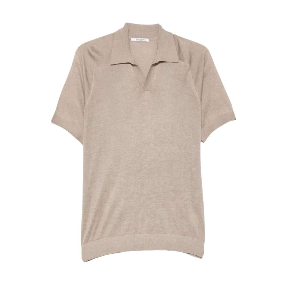 Kangra Brown Polo Shirts, Male, 2XL, Polo M-Manica A Martello Rasato
