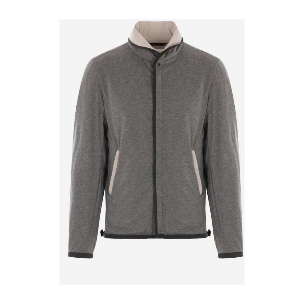 Sease Omkeerbare IJs Grijze Jas met Reflecterende Details Beige Heren