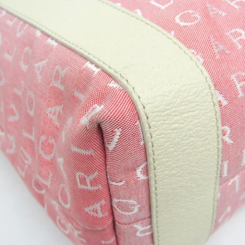 Bvlgari Vintage Pre-owned Canvas totes Pink Dames
