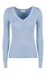ribbed-v-neck-cotton-t-shirt