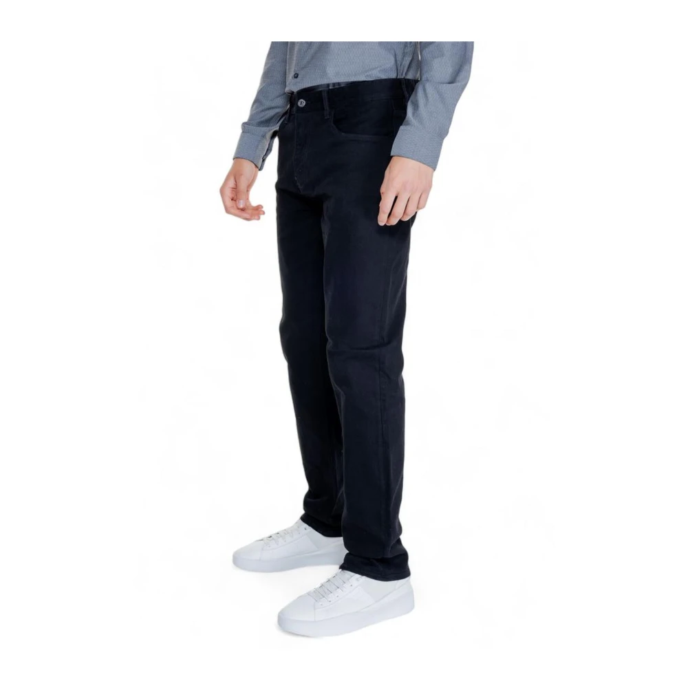Armani Exchange Zwarte katoenen jeans en broeken met elastaan Black Heren