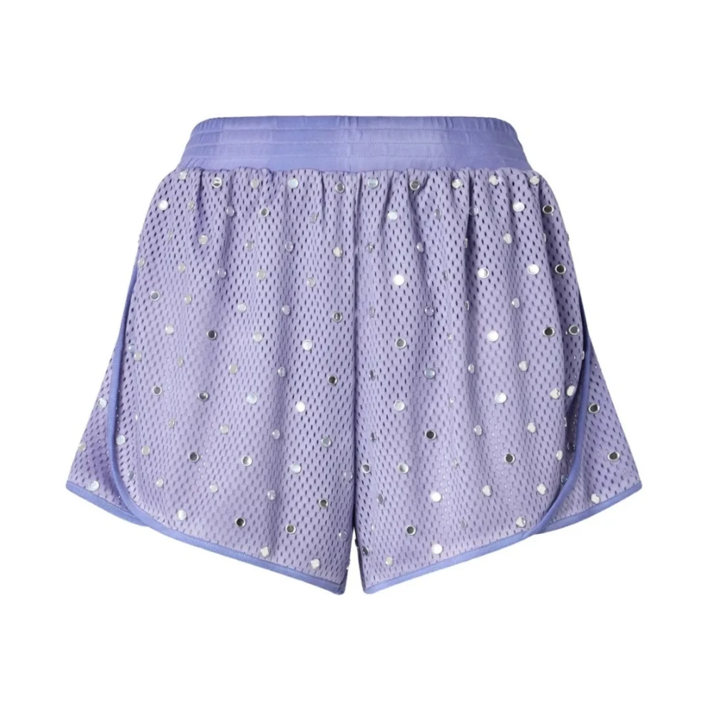 Pinko Women's Purple Short Shorts, Xs, Esperia Short Rete Basket Fade