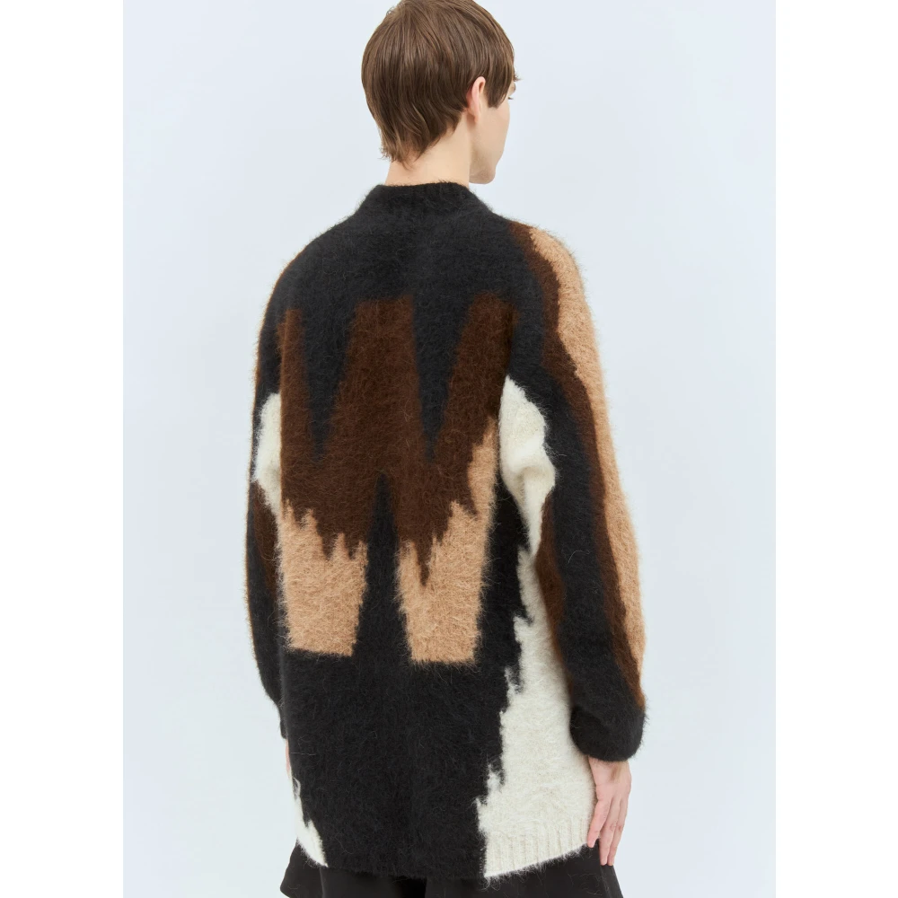 Walter Van Beirendonck Gezellige Wollen Trui Brown Heren