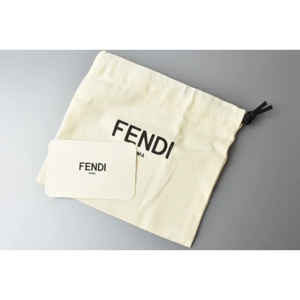 Fendi Vintage Pre-owned Leather wallets Black Dames