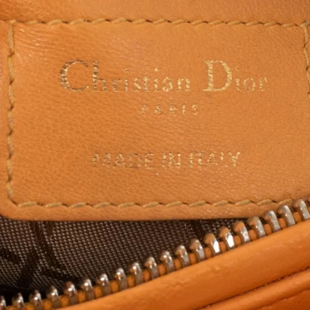 Dior Vintage Pre-owned Leather dior-bags Orange Dames