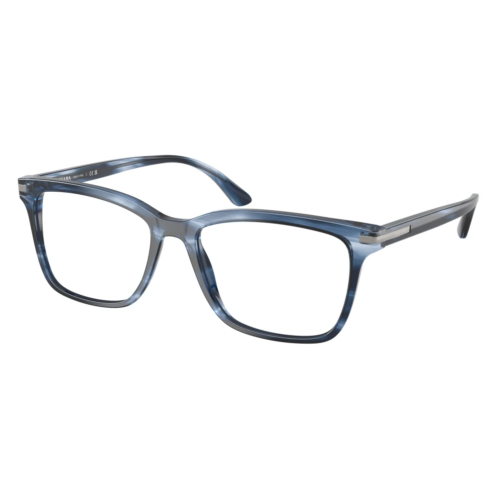 Prada Blue Pr 14Wv 26F1o1 Man Optical Frames Acetate Squared Normal - Image 2