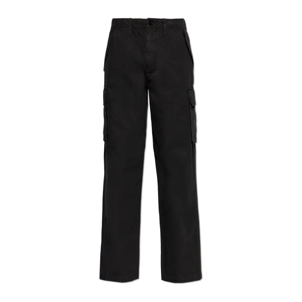 Burberry , Wide Trousers, Male, Black, M, Cyrus Trousers
