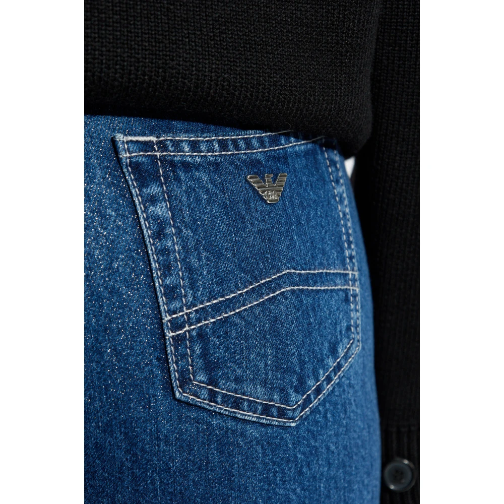 Emporio Armani Straight leg jeans Blue Dames