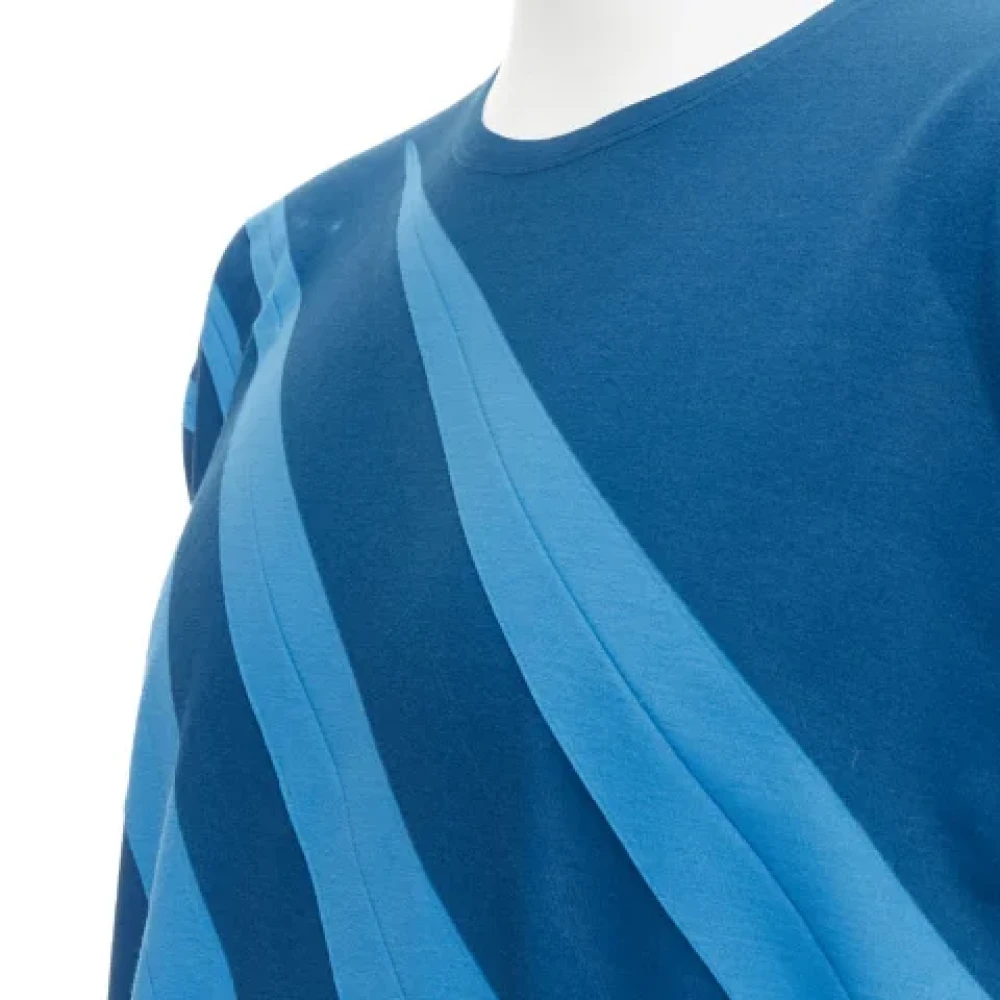 Issey Miyake Pre-owned Cotton tops Blue Dames