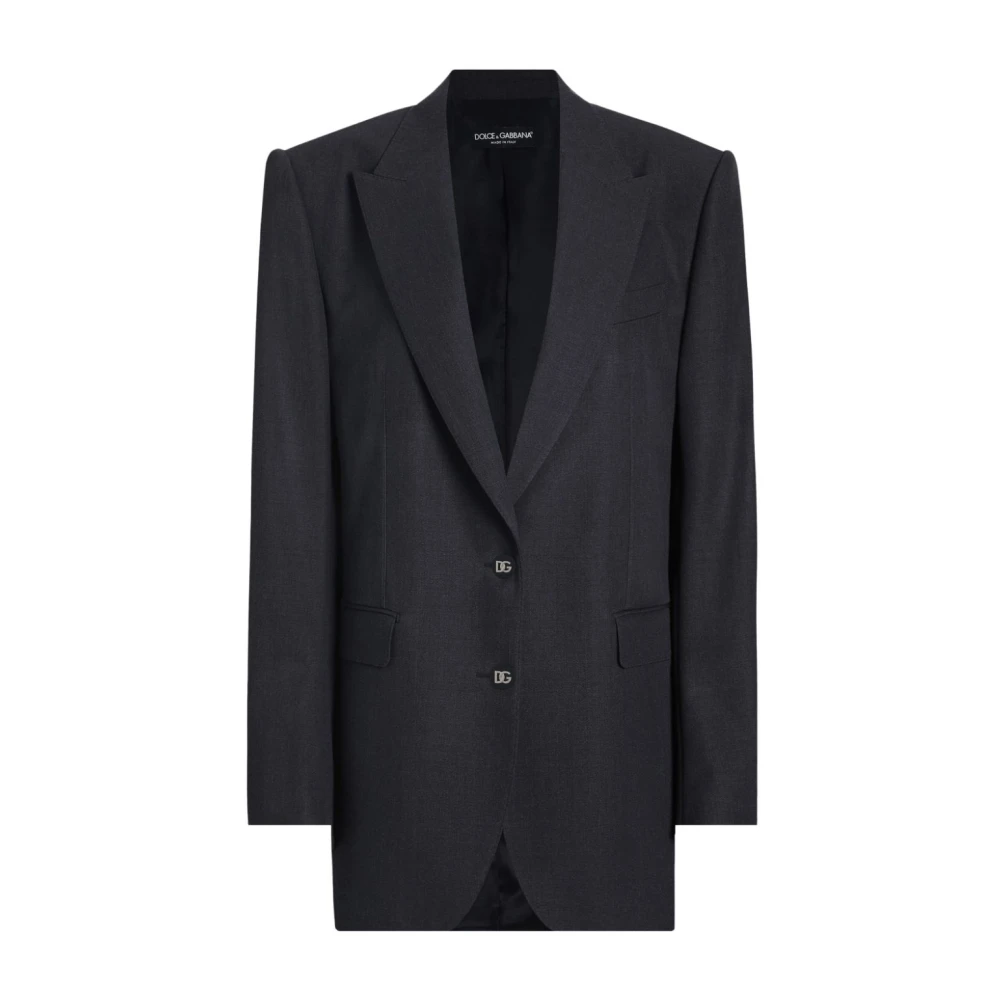 Dolce & Gabbana Monopetto Blazer Jasjes Gray Dames