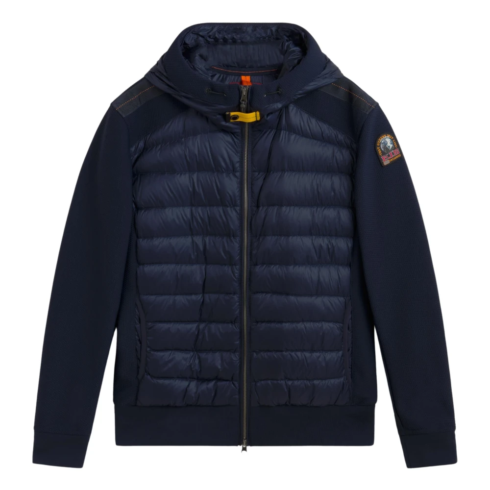 Parajumpers Hybride Hoodie met Ritszakken Blue Heren