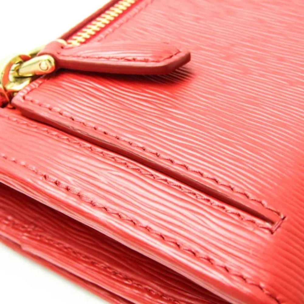 Prada Vintage Pre-owned Leather wallets Red Dames