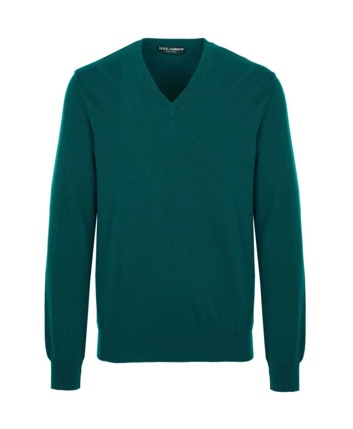 pull-en-cachemire-vert-a-col-en-v