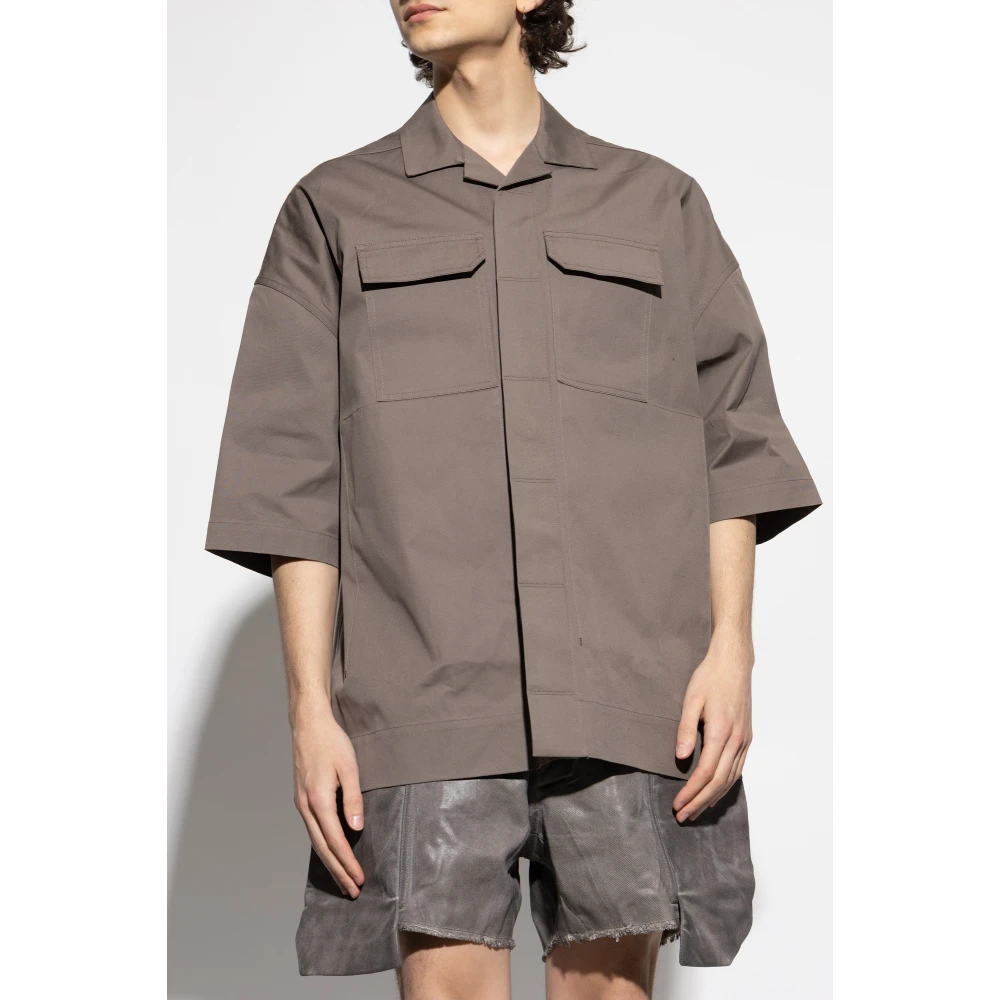 Rick Owens Magnum Tommy Shirt Gray Heren