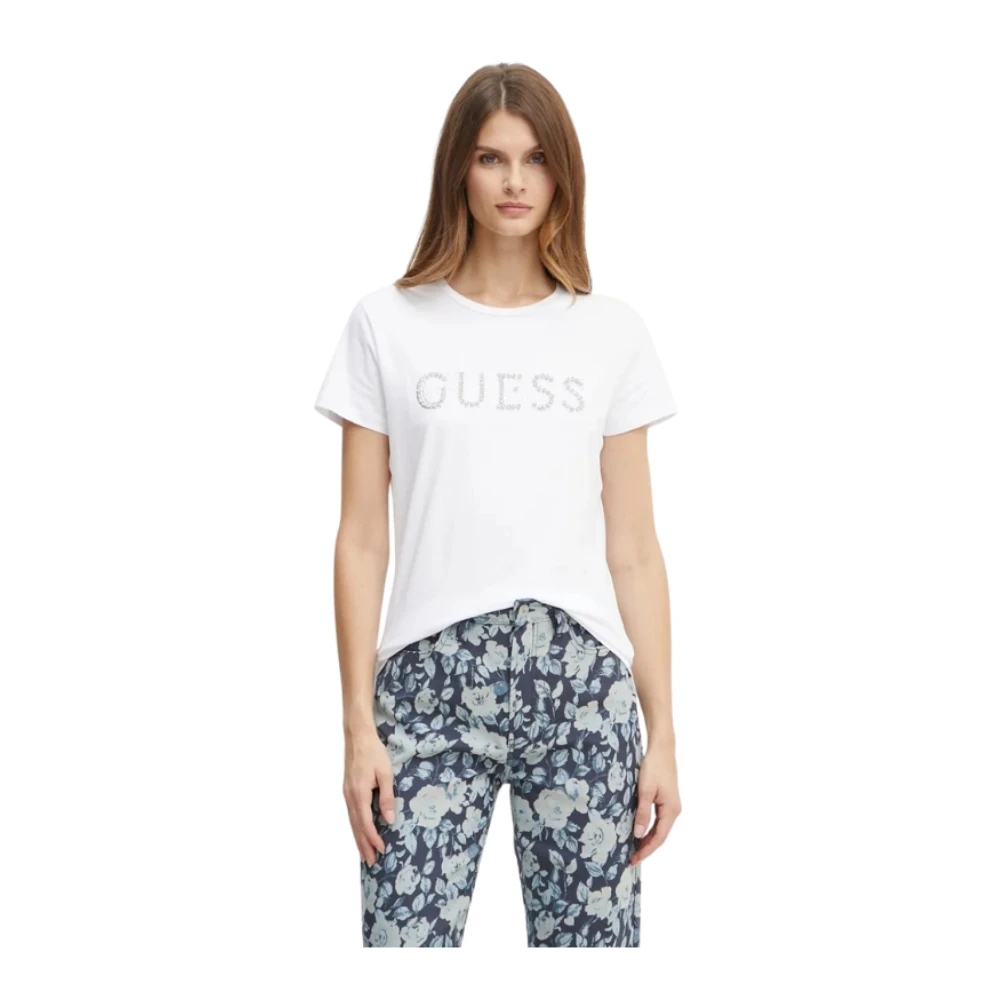 Guess - Tops > T-Shirts - White - Guess - Modalova