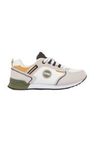 Travis Sport Colors Sneakers - Bianco Militare/Verde Ocra