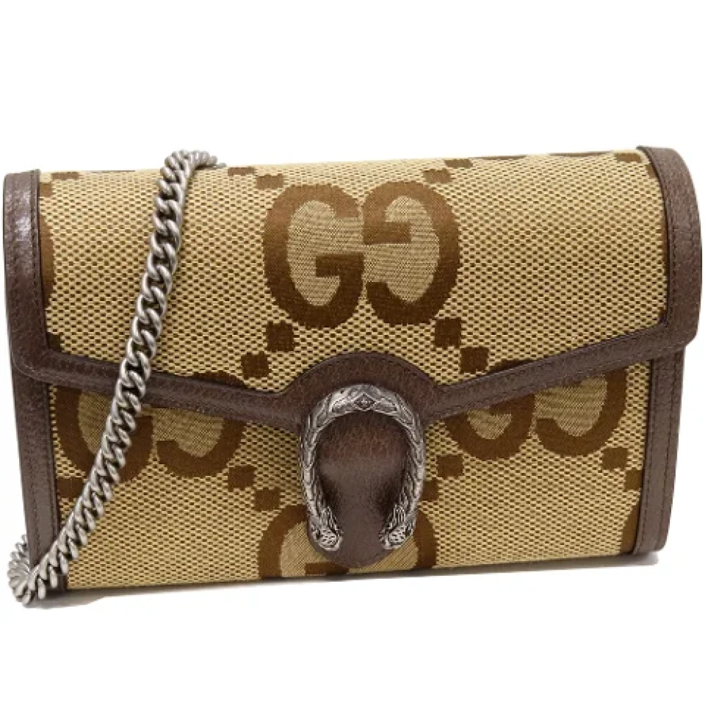 Gucci Vintage Pre-owned Canvas gucci-bags Brown Dames