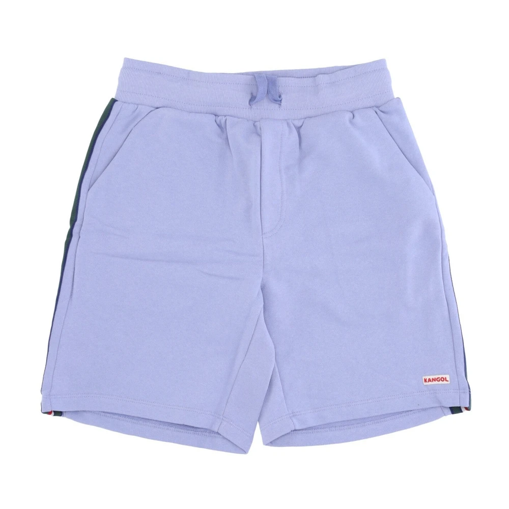 Kangol Gestreepte Tracksuit Shorts Lila Blue Heren