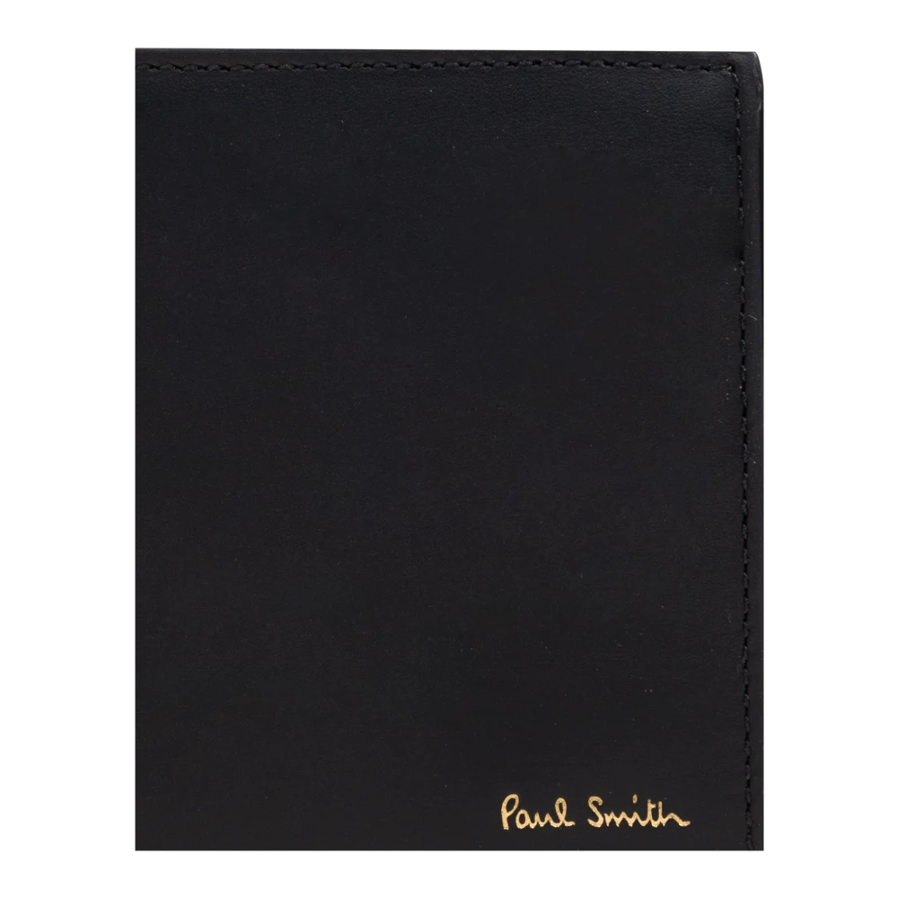 Paul Smith Opvouwbare portemonnee met logo Black Heren