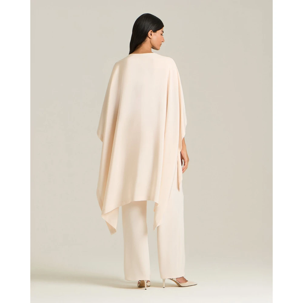 Kiton Zijden cape voor tijdloze elegantie Pink Dames
