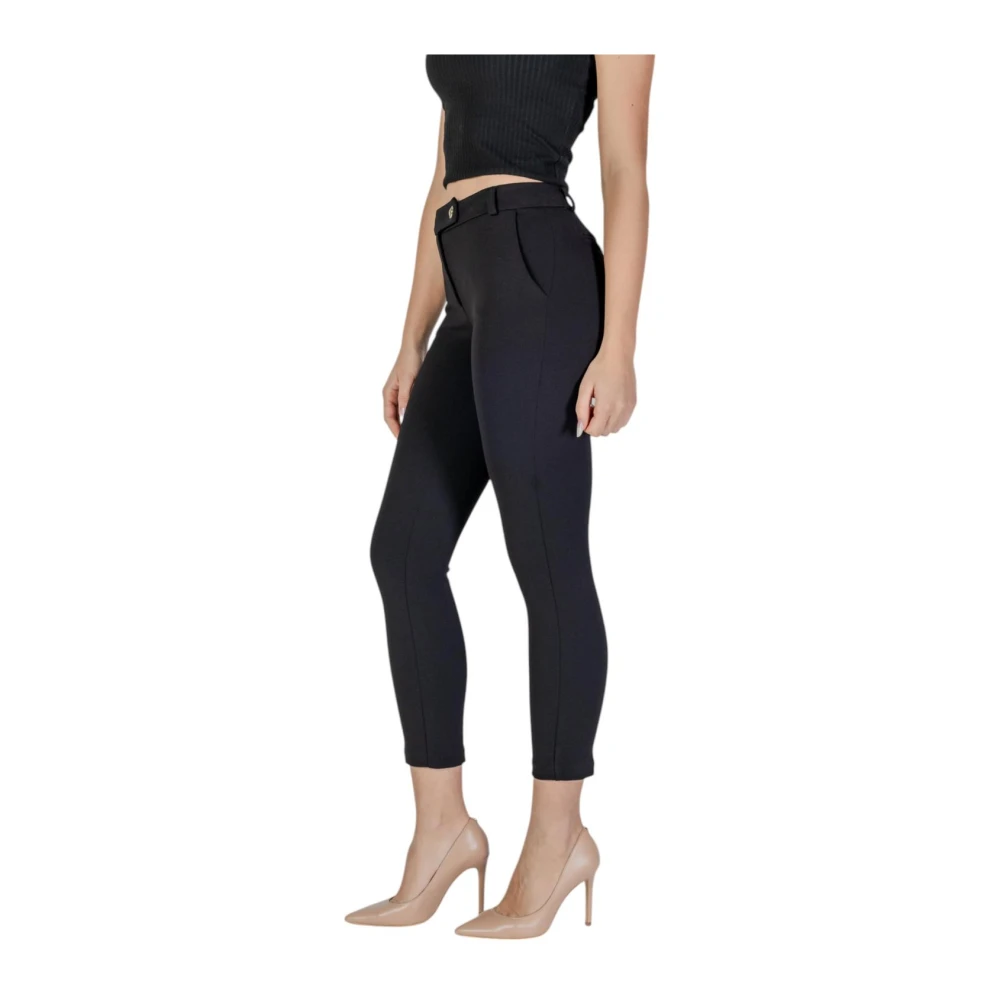 RINASCIMENTO Cropped broek met zakken Black Dames