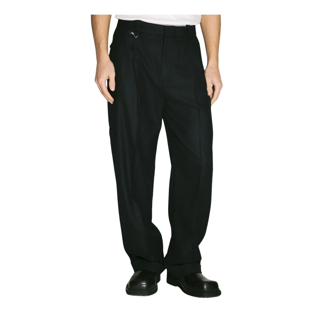 Eytys Twill wollen broek met geknoopte hardware Black Heren