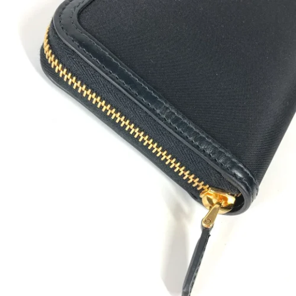 Prada Vintage Pre-owned Leather wallets Black Dames