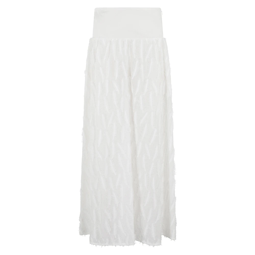Federica Tosi Bladerige Mousseline Blouse White Dames