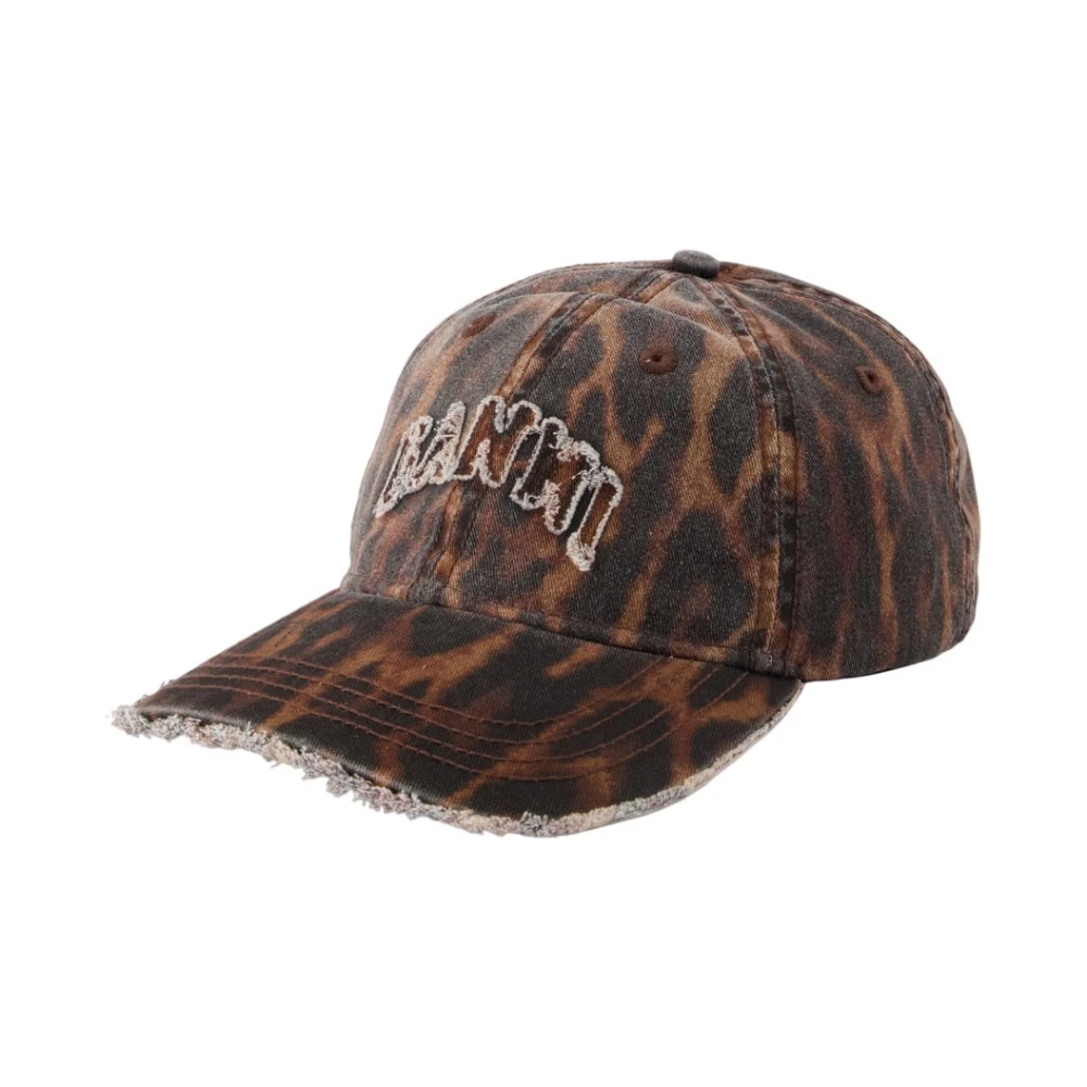 Ganni Women's Rawhide Cap In Ocelot Leopard - Image 3