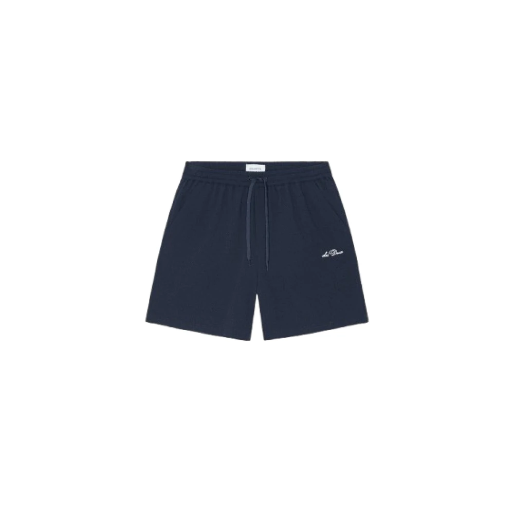Les Deux Blue Stan Seersucker Swim Shorts - Male - Beachwear - 2XL - Swimwear