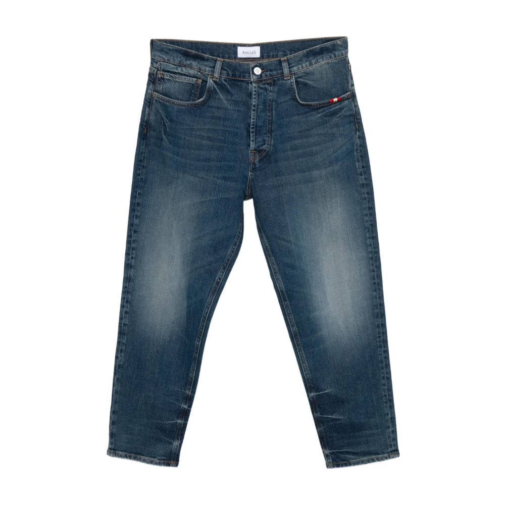 Amish Mannelijk Blauw Jeans Heren, W32, Denim, Jeremiah Slub Denim Jeans