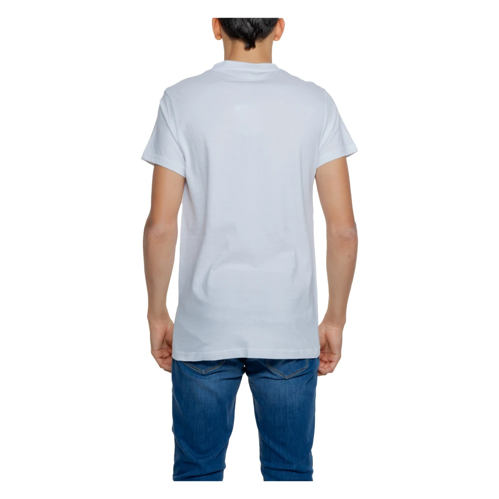 Alviero Martini 1a Classe Heren T-shirt Lente Zomer Collectie 100% Katoen White Heren