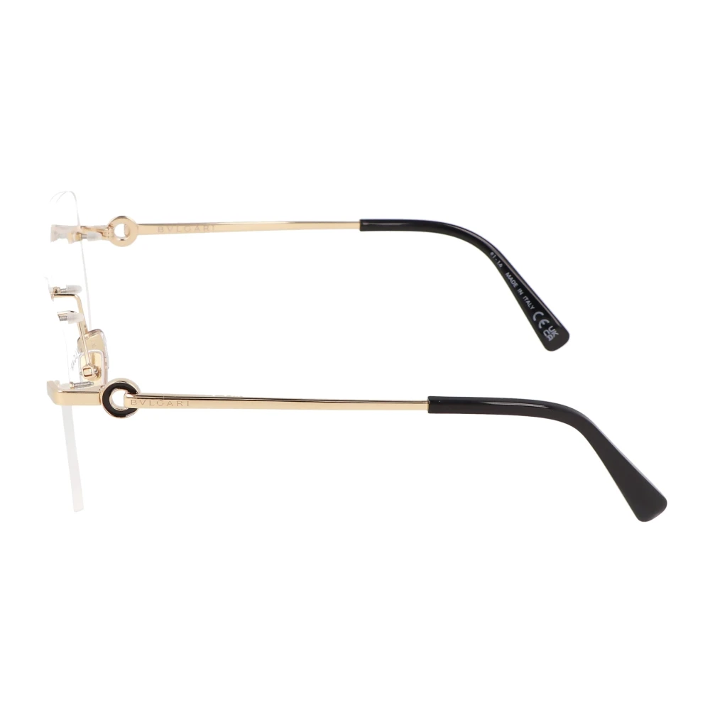 Bvlgari Metalen Frame Pantos Bril Yellow Unisex