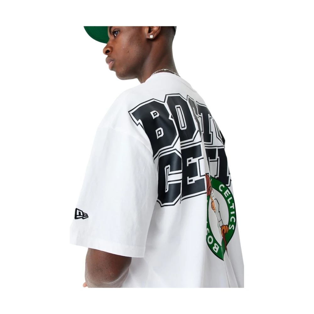 new era Celtics NBA Grafisch T-shirt White Heren
