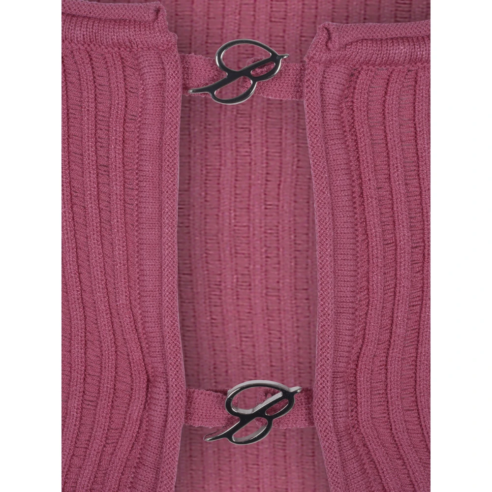 Blumarine Stijlvolle Cardigan Sweaters Pink Dames