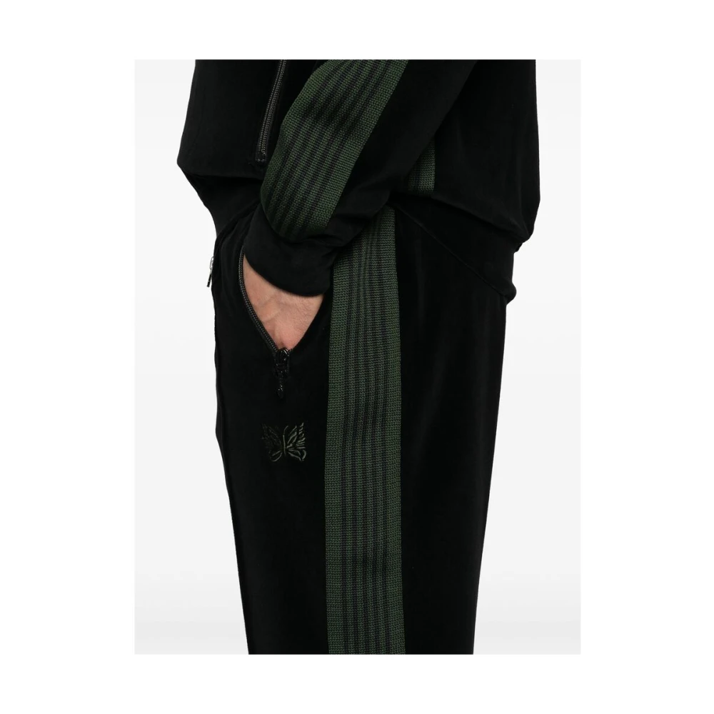 Needles Velours Elastische Taillebroek Black Heren