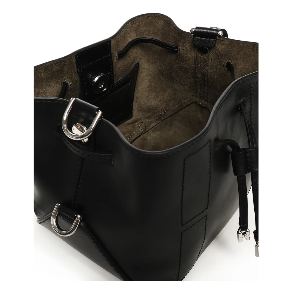 Hogan Zwarte Mini Hocket Tas Black Dames