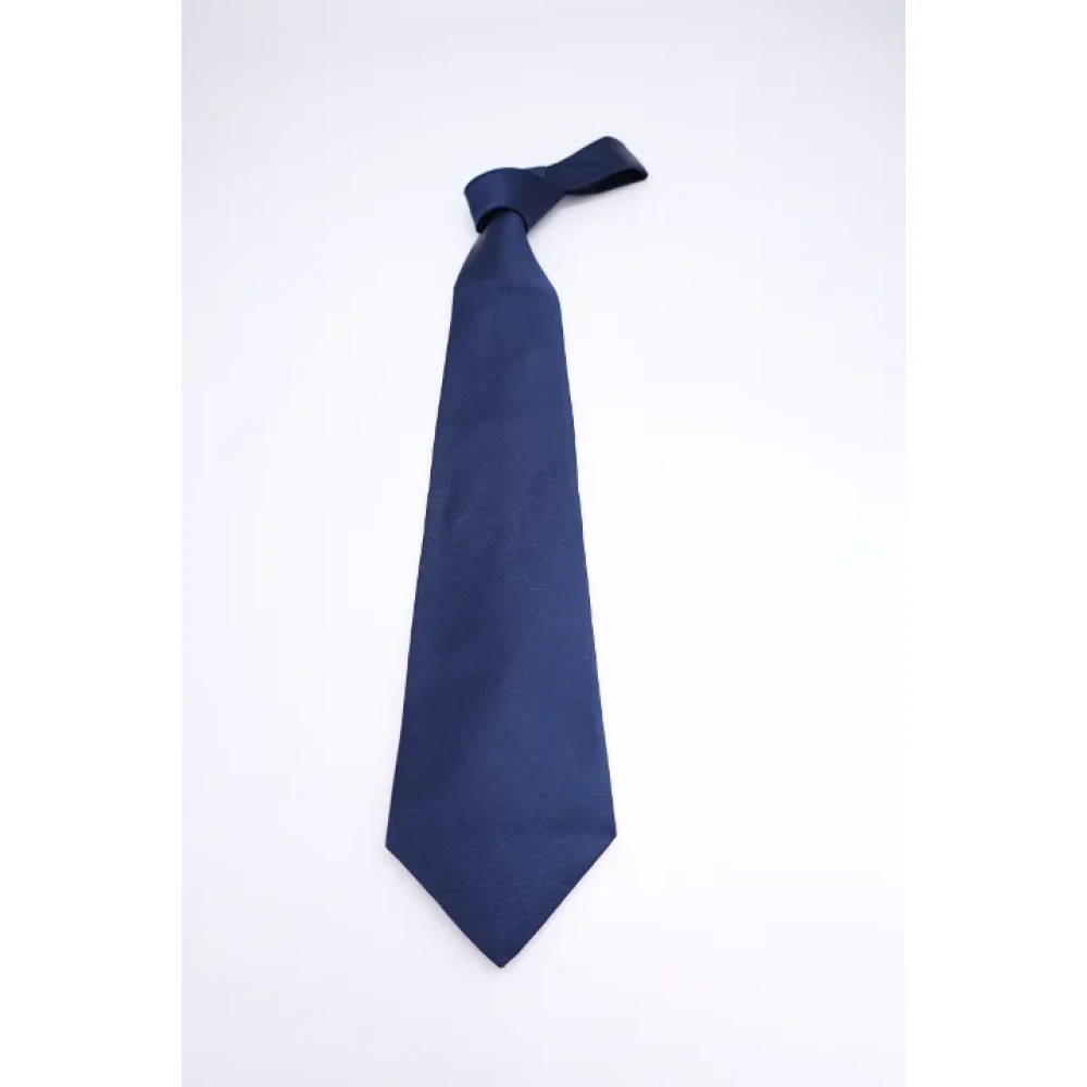 Ralph Lauren Pre-owned Silk home-office Blue Heren