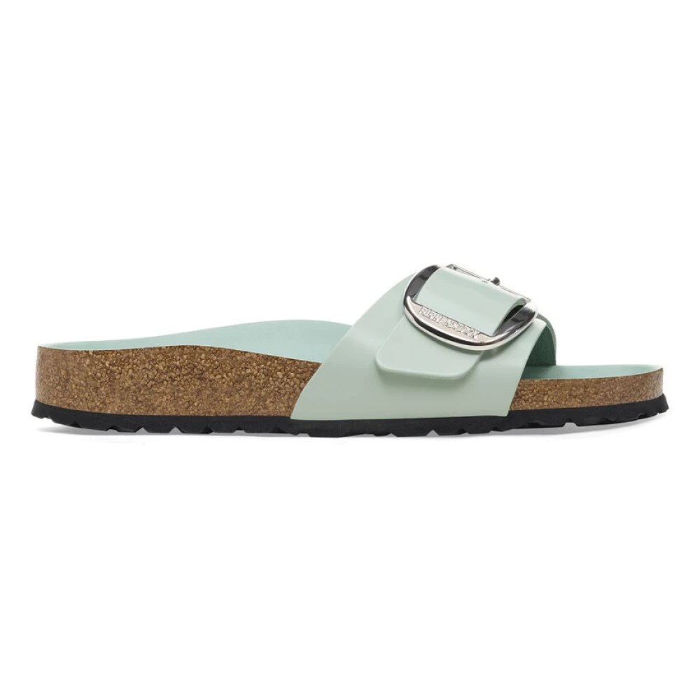 Birkenstock Women's Green Madrid Big Buckle Sliders