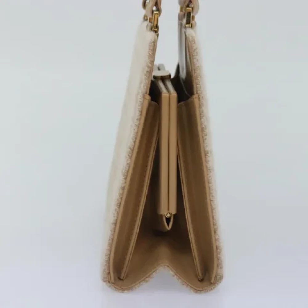 Fendi Vintage Pre-owned Canvas handbags Beige Dames