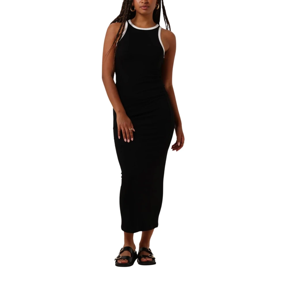 Refined Department Elegante Luna Maxi Jurk Black Dames