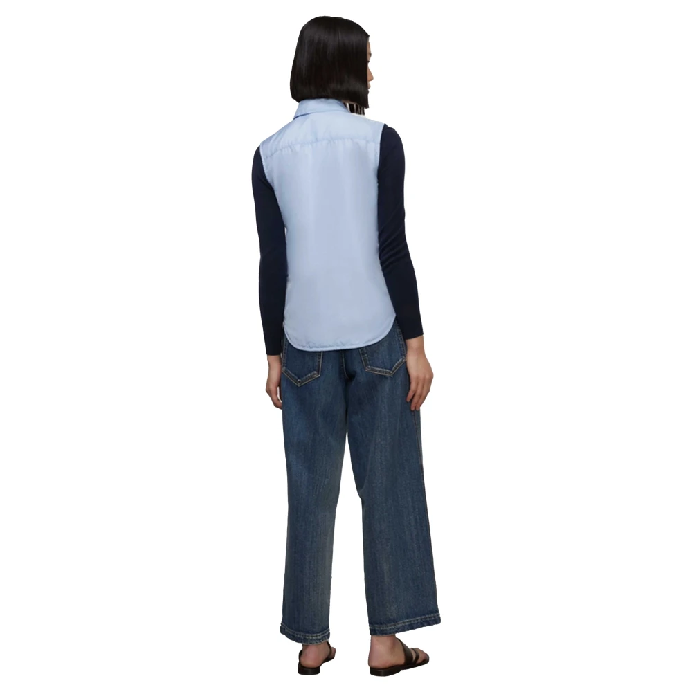 Aspesi Stijlvolle Dot Gilet Vest Blue Dames