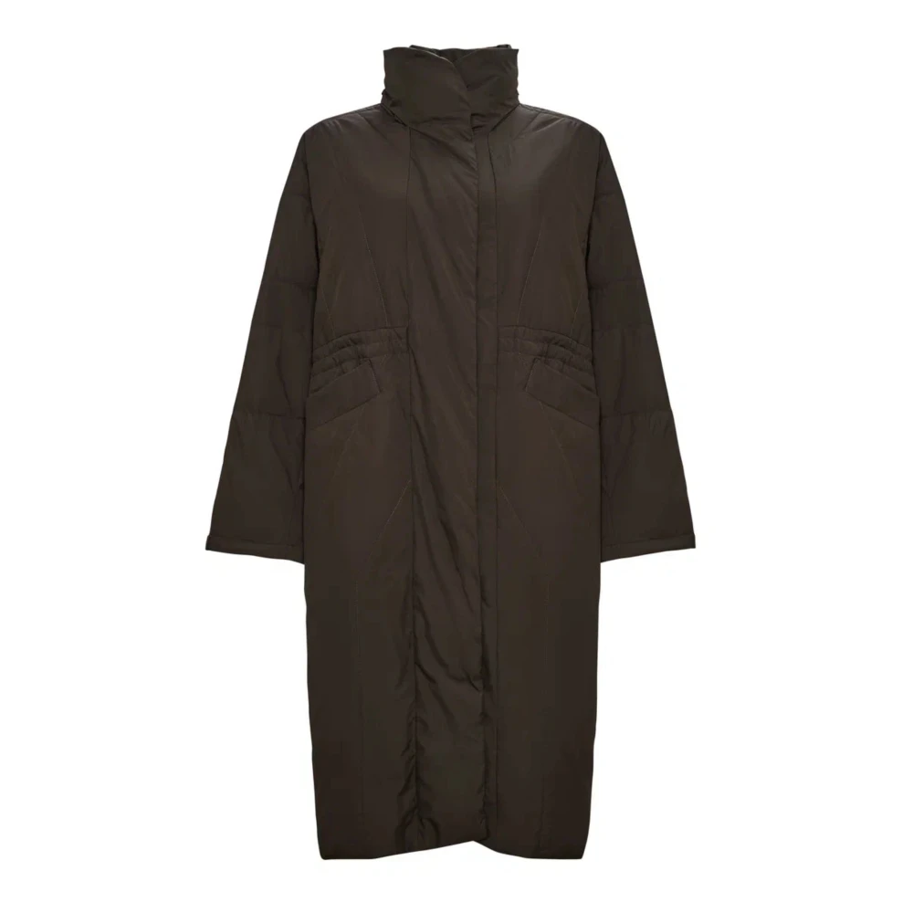 Cesare Gaspari Donna Marrone - Cappotto Lungo Trapuntato - Coats - Xl