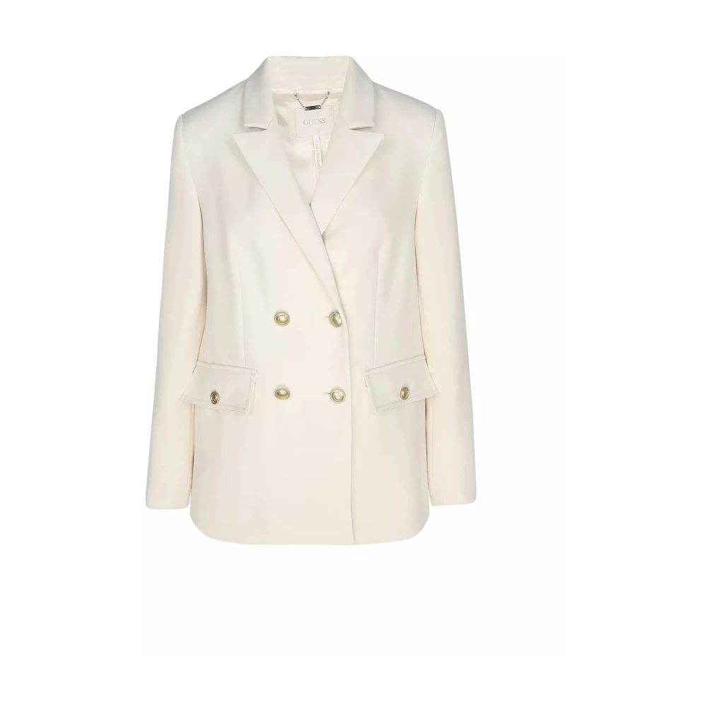 Guess Ivoor Blazer voor vrouwen Beige Dames