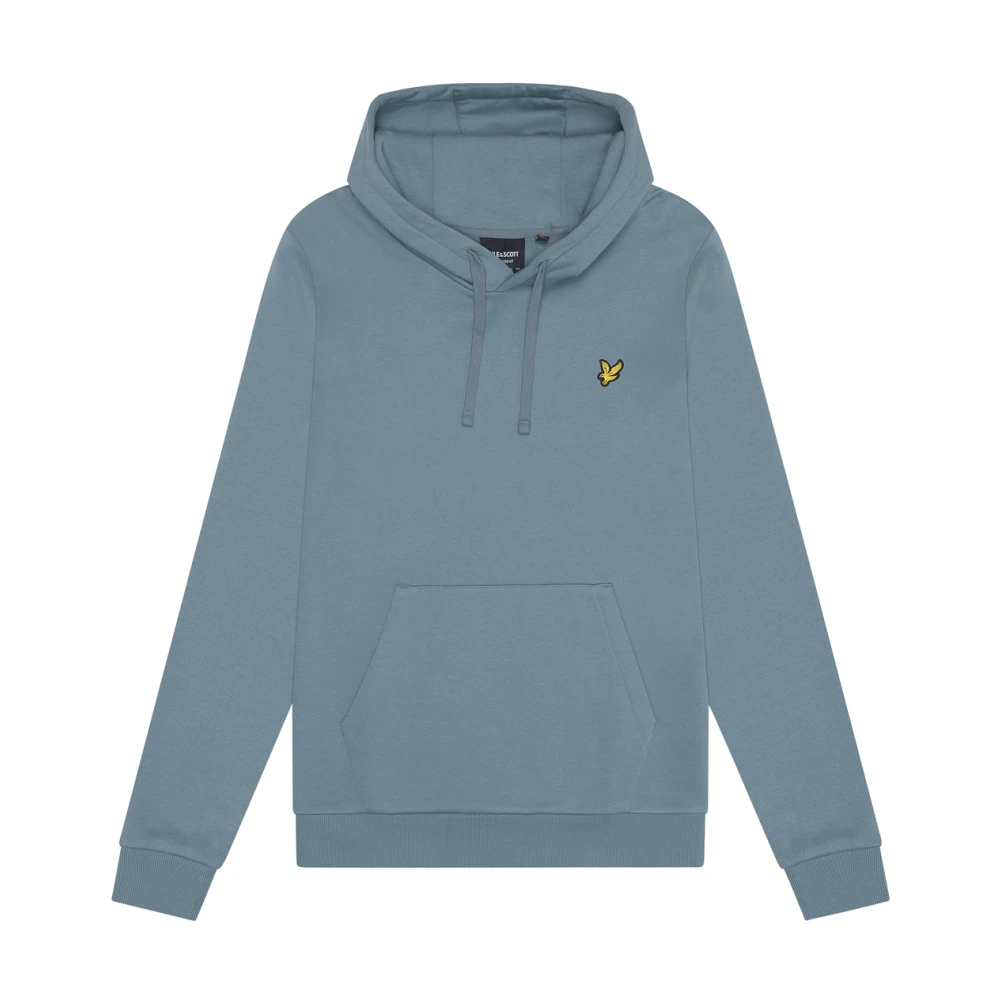 Lyle & Scott Mid Layers Oversized Pullover Hoodie Blue, Herr