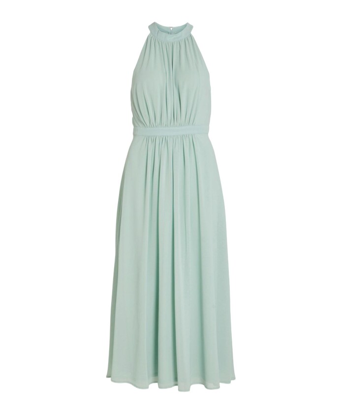 turquoise-mouwloze-jurk-met-ritssluiting